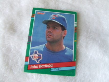 1991 John Barfield Texas Rangers Donruss Card #688