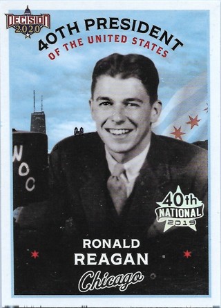 2019 Bench Warmer 40th National Decision 2020 #C40 Ronald Reagan SP