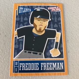 2013 Panini Triple Play - [Base] #4 Freddie Freeman