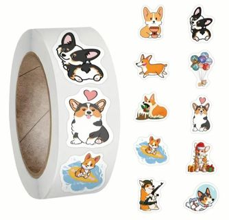 ➡️⭕(10) 1" CORGI STICKERS!! (SET 2 of 2)⭕DOG