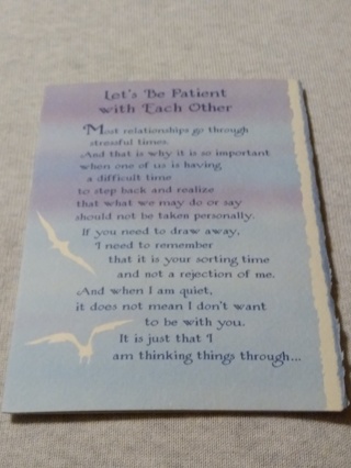 Romance Greeting Card - Let's Be Patient