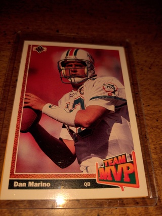 2-card lot football  Dolphins veteran Quarterback Dan Marino 