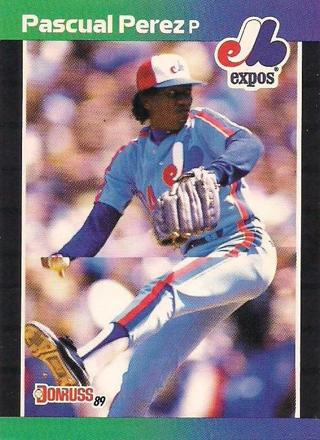 Pascal Perez 1989 Donruss Montreal Expos