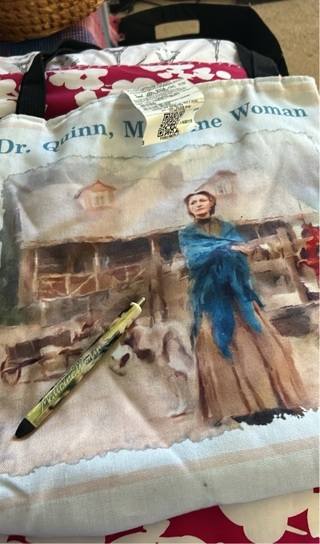 Dr Quinn Medicine Woman Tote bag and Refillable pen 