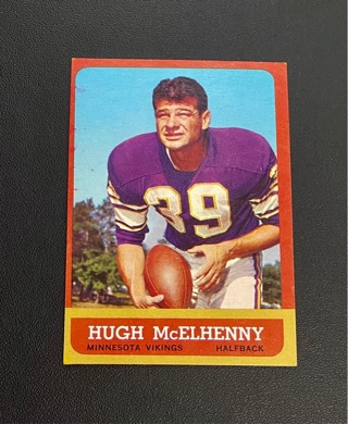 1963 TOPPS #103 HUGH MCELHENNY MINNESOTA VIKINGS  FOOTBALL CARD