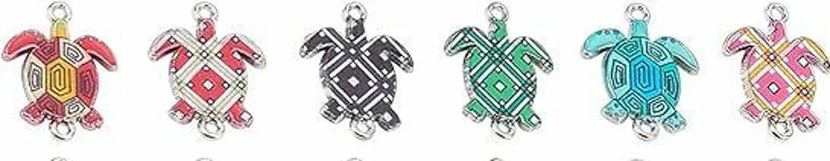 12pc GP MIXED TURTLE CHARMS (PLEASE READ DESCRIPTION