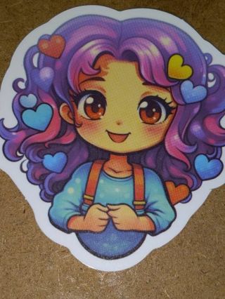 Girl 1⃣ Cute big vinyl sticker no refunds regular mail only win 2 or more get bonus