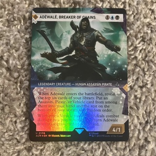 Adewale Breaker of Chains Showcase Foil Assassins Creed MTG Magic the Gathering