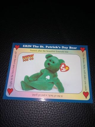 Ty Beanie Baby Card