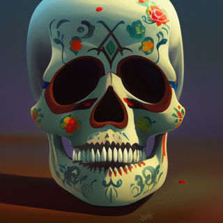 Listia Digital Collectible: Day Of The Dead Skull