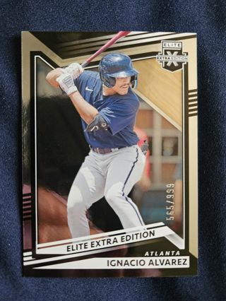 2022 Panini Elite Extra Edition Ignacio Alvarez