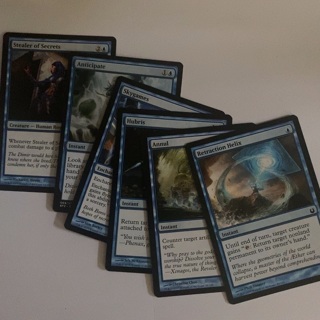6 MTG cards - blue