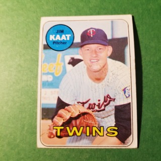 1969 - TOPPS EXMT - NRMT BASEBALL - CARD NO. 290  - JIM KAAT - TWINS