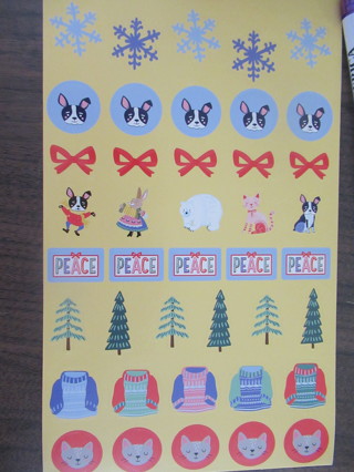 Colorful & Fun Assorted  HOLIDAY  FUN  stickers!!