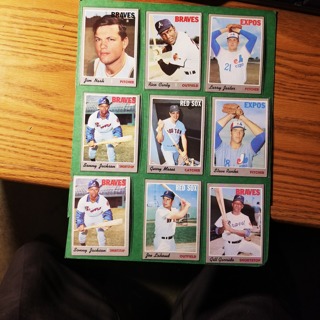 9 - LOT -1970 TOPPS LOW GRADE -VG - BASEBALL CARDS