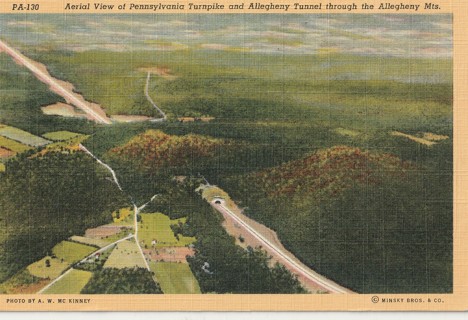 Vintage Unused Postcard: s: Pennsylvania Turnpike