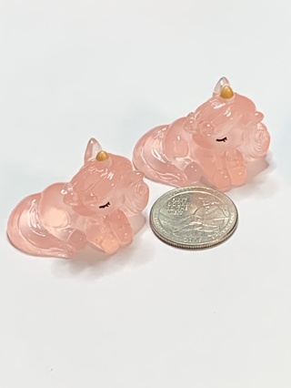 UNICORNS~#1~PINK~SET 2~SET OF 2 UNICORNS~GLOW IN THE DARK~FREE SHIPPING!