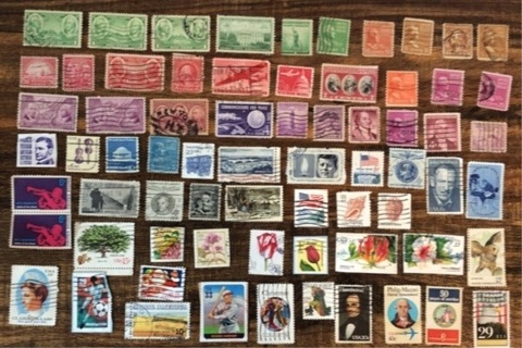 70 old USA Stamps 