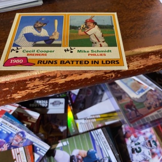 1981 topps 1980 runs batted in ldrs baseball card baseball card 