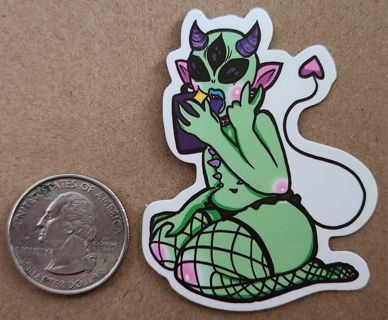 Demon Alien Sticker