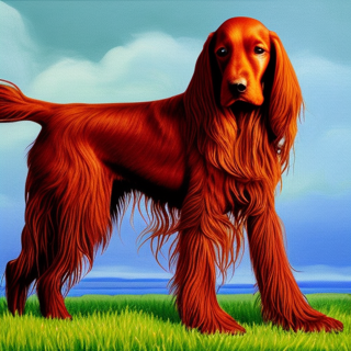 Listia Digital Collectible: Irish Setter dog # 10