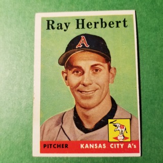 1958 - TOPPS BASEBALL CARD NO. 379 - RAY HERBERT - A'S