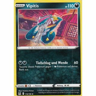Tradingcard - Pokemon 2022 german Vipitis 116/196 