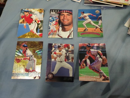 6 Card Javy Lopez lot braves