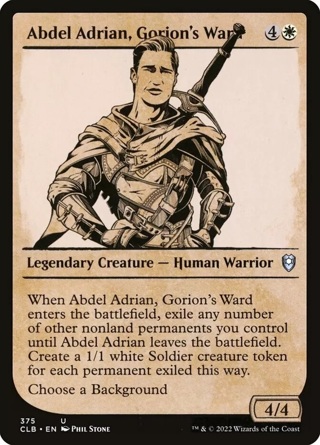 FOIL Abdel Adrian, Gorion's Ward Baldur's Gate Magic MTG Legendary Creature