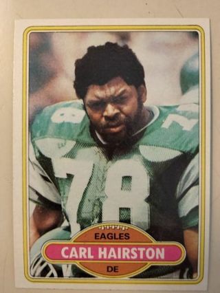 1980 Carl hairston rookie card