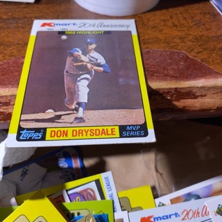 1982 topps k mart mvp series 1968 highlight don drysdale baseball card 