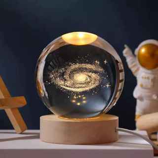 Crystal Ball Glowing Planetary Table Lamp