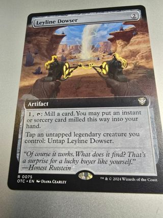 Magic the gathering mtg Leyline Dowser extended art rare Outlaws Thunder Junction