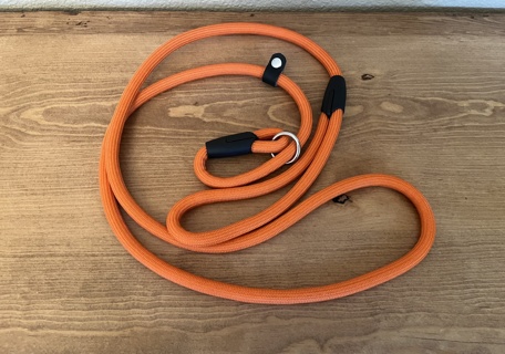 Strong Orange Slip Lead Dog Collar Training Leash - Size L