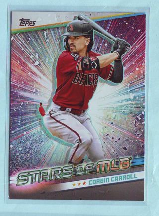 2024 Topps Corbin Carroll STARS OF MLB INSERT Baseball Card # SLMB-29 Diamondbacks