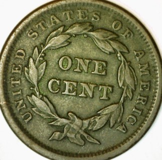 1841 Large Cent, Circuated, Defined Highlights & Good Date, Refundable, Free Insurance