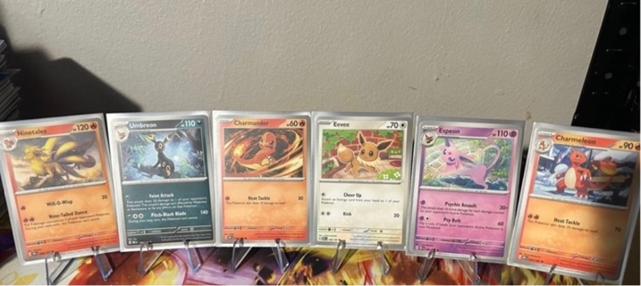 6x Pokemon Obsidian Flames nice cards 