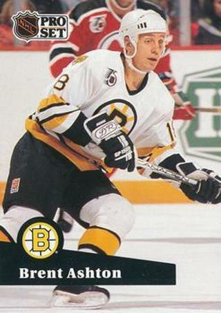 Tradingcard - NHL - 1991-92 Pro Set French #352 - Brent Ashton - Boston Bruins