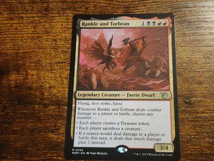 Magic the gathering mtg Rankle and Torbran rare card March of the Machine