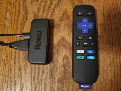 Roku Express 3900X Digital HD Media Streamer Remote AC Adapter HDMI Cord Working