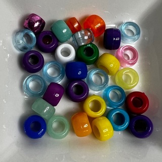 10mm Multi Colored Pony Beads 