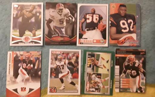 8 card Cincinnati Bengals lot rcs