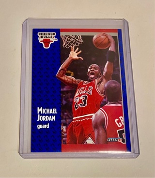 Michael Jordan 1991 Fleer Basketball Card