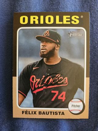 2024 Topps Heritage Short Print Felix Bautista