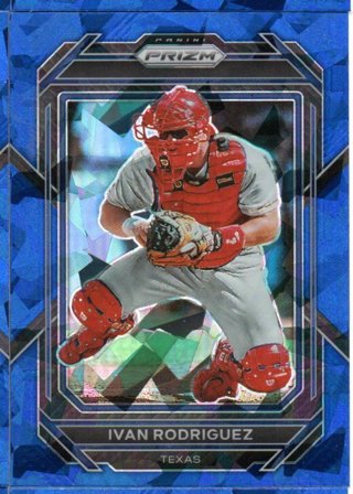 2023 Panini Prizm Ivan Rodriguez Blue Ice