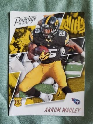 2018 Panini Prestige Rookie Akrum Wadley