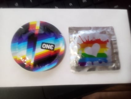 1 - one condom - 1 - trustex condom 