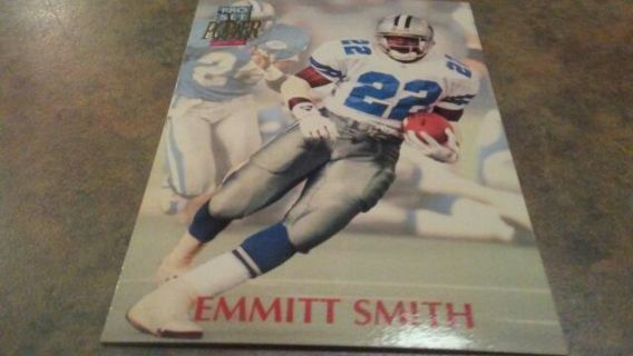 1992 PRO SET POWER EMMITT SMITH DALLAS COWBOYS FOOTBALL CARD- HALL OF FAMER