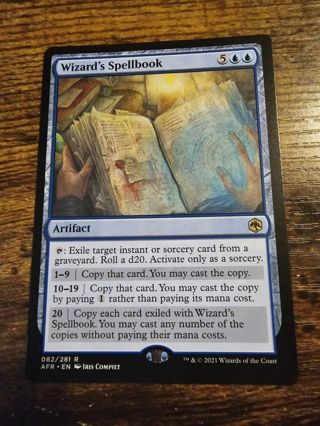 Magic the gathering mtg Wizards Spellbook rare card Forgotten Realms