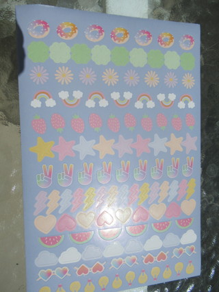 Fun new stickers.  SUPER Colorful & SOFT STYLE stickers ~~ So cute!!